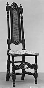 Cane side chair by Unknown Artist