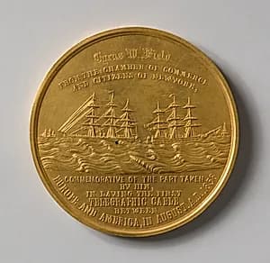 Congressional Medal to C. W. Field for the Successful Laying of the Atlantic Cable by Unknown Artist