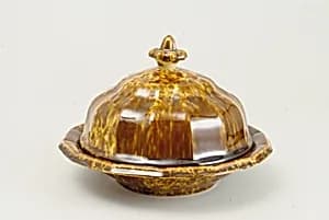 Covered Butter Dish by United States Pottery Company