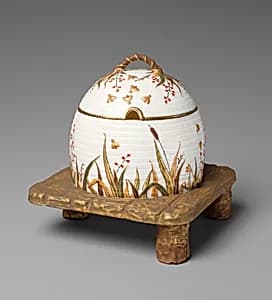 Covered honey pot by Ott and Brewer