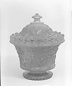 Covered Sugar Bowl by Providence Flint Glass Works