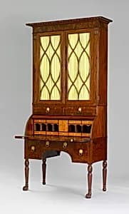 Cylinder Desk and Bookcase by Duncan Phyfe