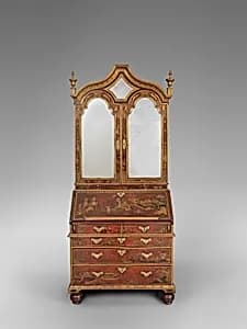 Desk and bookcase by Unknown Artist
