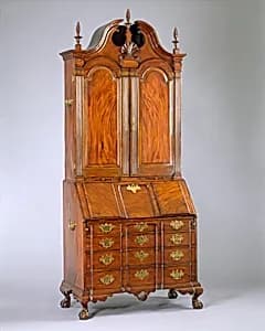 Desk and bookcase