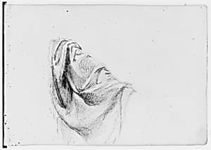 Drapery Study (from Sketchbook) by Asher Brown Durand