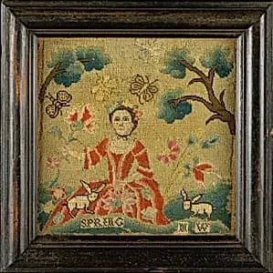 Embroidered Picture by Mary Wright|Sarah Osborn's School