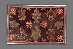 Embroidered Rug by Unknown Artist