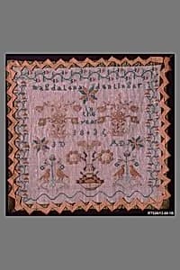 Embroidered Sampler by Magdalena Denlinger