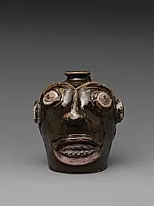 Face ju by Unrecorded Edgefield District potter|Unknown Old Edgefield District Pottery