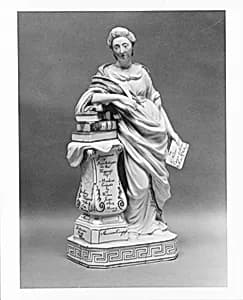 Figure of Mrs. Catherine Macaulay by Chelsea Factory