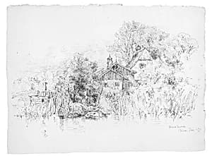 Fisher Houses, Chiem See, Germany by Andrew Fisher Bunner