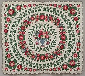 Floral Applique Quilt by Emeline Travis Ludington