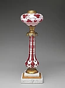 Fluid lamp by Boston & Sandwich Glass Company