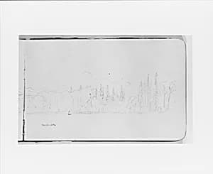 Fraser (?) River, Warnock (from Sketchbook) by Albert Bierstadt