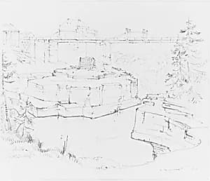 Glen's Falls (from Sketchbook) by John William Casilear