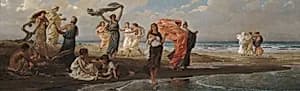 Greek Girls Bathing by Elihu Vedder
