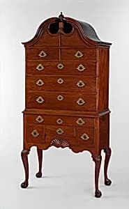 High Chest of Drawers by Unknown Artist
