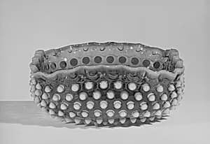 Hobnail Fruit Bowl by Hobbs, Brockunier and Company