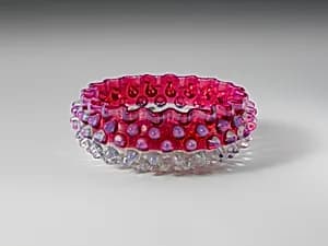 Hobnail Sauce Dish by Hobbs, Brockunier and Company