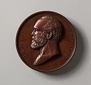 Inauguration Medal of President Garfield by Charles E. Barber