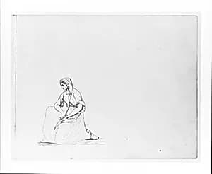 Kneeling Female Figure (from Sketchbook)