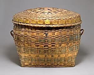 Lidded Storage Basket by Unknown Artist