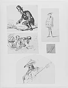 Man Playing Guitar (from Sketchbook) by James McNeill Whistler