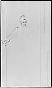 Man (with Sword?) (from Sketchbook) by John William Casilear