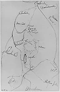 Map (from Sketchbook) by Daniel Huntington