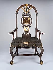 Masonic Armchair by Unknown Artist