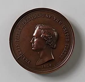 Medal of Franklin Pierce by Salathiel Ellis|Joseph Willson