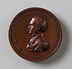 Medal of James Knox Polk by Franklin Peale