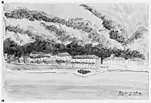 Mount Athos, 1904 (from Sketchbook) by Mary Newbold Sargent
