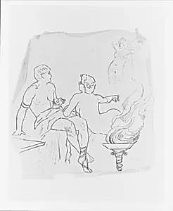 Mythological Figure Group (from Sketchbook) by John Quincy Adams Ward