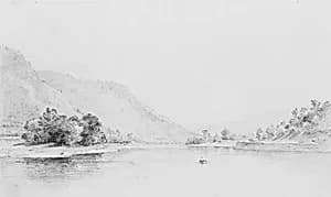 Nanticoke, Pennsylvania (The Susquehanna at Nanticoke) by Thomas Addison Richards