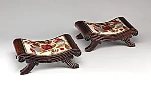 Pair of foot stools by Unknown Artist