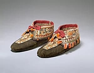 Pair of Moccasins by Unknown Artist