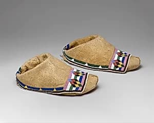 Pair of Moccasins by Unknown Artist