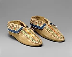 Pair of Moccasins by Unknown Artist