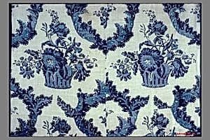 Panel, blue-resist textile by Unknown Artist