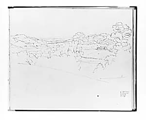 Panoramic Landscape (from Sketchbook) by Francis William Edmonds