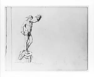 Perseus (from Sketchbook) by John Quincy Adams Ward