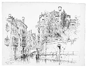 Ponte San Canciano, Venice by Andrew Fisher Bunner