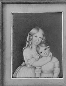 Portrait of Two Girls by Sara Peters Grozelier