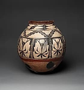 Powhoge polychrome storage jar by Unknown Artist