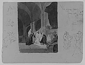 Presentation Scene (from Sketchbook) by Thomas Sully