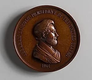 President Lincoln's Inauguration Medal by Salathiel Ellis