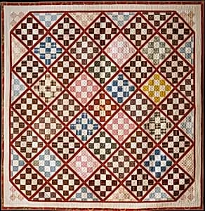 Quilt, Nine Patch pattern variation