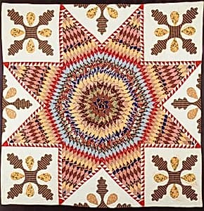 Quilt, Star of Bethlehem by First Baptist Church, Perth Amboy