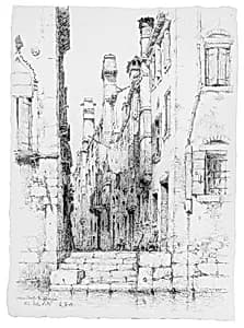 Rio della Pieta, Venice by Andrew Fisher Bunner